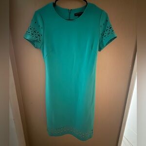 NWT Banana Republic Teal turquoise Sheath Dress with Crew Neck for Work